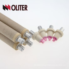 Oliter pt rh fast immersion disposable b type expendable thermocouple for molten steel with 604 s r b triangle tips